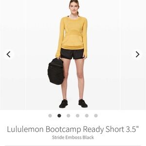 Lululemon women’s size 8 boot camp ready shorts flattering black good condition‍